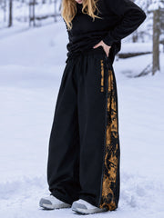 Women's Hyper Flux Side Zip Graffiti Panel Extra Baggy Freestyle Snow Pants