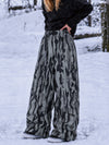 Women's Wild Motion Reflective Cargo Pockets Extra Baggy Snowboard  Pants