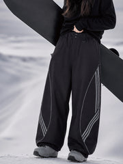 Women's Nightline Reflective Curve Park Rider Baggy Snowing Pants