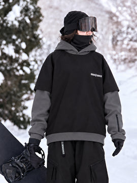 Women's Park Rider 2-in-1 Layered Freestyle Snow Hoodie with Contrast Sleeves