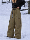 Women's Wild Motion Reflective Cargo Pockets Extra Baggy Snowboard  Pants