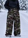 Women's Nightline Park Rider Reflective Trim Cargo Pockets Baggy Snow Pants