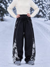 Women's Hyper Flux Graffiti Panel Reflective Line Jogger Baggy Snowboard Pants