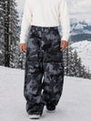 Men's Nightline Park Rider Reflective Trim Cargo Pockets Baggy Snow Pants