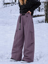 Women's Wild Motion Reflective Cargo Pockets Extra Baggy Snowboard  Pants