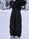 Women's Camden Punk Reflective Street Utility Baggy Cargo Snowboard Pants – Freestyle Fit