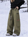 Women's Utility Techline Durable Stretch Cargo Baggy Freestyle Fit Snowboard Pants