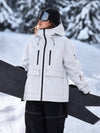 Women's UrbanCraft Street Utility Freestyle Snowboard Jacket – Reflective Hood & Workwear Style