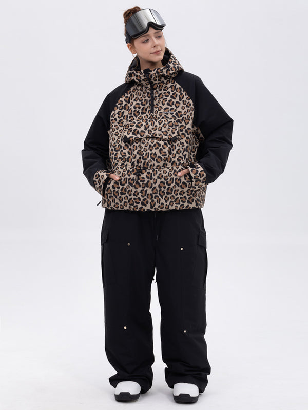 Women's Freestyle Mountain Camo Snow Suit – Bomber Jacket & Baggy Pants Set