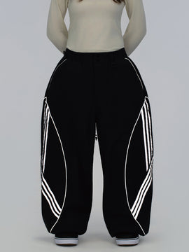 Women's Nightline Reflective Curve Park Rider Baggy Snowing Pants