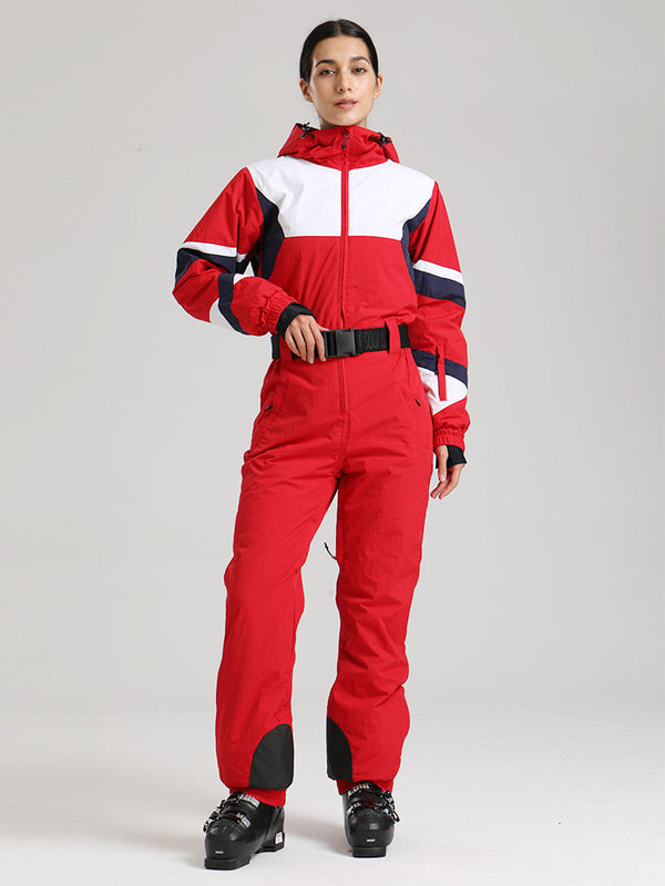 Women's Gsou Snow ChillTrack Classic Retro Ski Suit - 80s Vintage Ski Outfits
