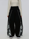 Women's Hyper Flux Graffiti Panel Reflective Line Jogger Baggy Snowboard Pants