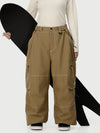 Women's Utility Wild Soul Crew Heavy Stitch Cargo Baggy Fit Snowboard Pants