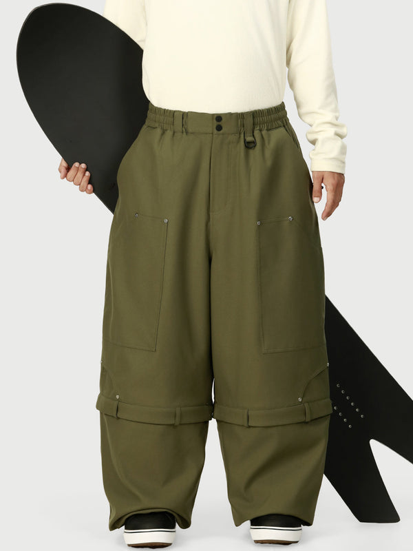 Men's Utility UrbanCraft Cargo Double Knee Snowboard Pants with Rivet-Reinforced Panels