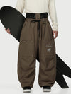 Men's Camden Punk Rivet Street Utility Cargo Snowboard Pants – Baggy Freestyle Fit