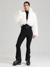 Women's Glacier Vogue Ski Jumpsuit & Faux Fluffy Fur Delish Jacket