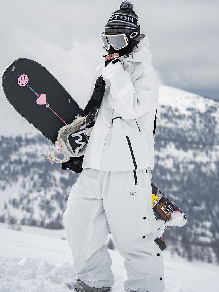 jon snow snowboard Women's John Mountain Addiction Jacket & Pants Sets, Black/Purple M, Mountain Adventure Snowsuit adjustable snow guard John Snow Snowboard Jacket Pants