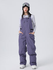 Women's Searipe Unisex Urban Trek Durable Baggy Snow Bibs Overalls