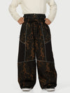Men's Wild Motion Super Baggy Snow Pants – Multi Pocket Reflective Colorblock Design