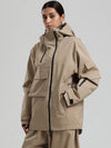 Women's Gsou Snow Terrain Flow FlexZip Hybrid Cargo Snowboard Jacket