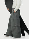 Men's Utility Wild Soul Crew Heavy Stitch Cargo Baggy Fit Snowboard Pants