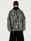 Men's Park Rider 2-in-1 Layered Freestyle Snow Hoodie with Contrast Sleeves
