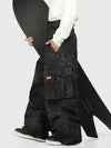 Men's Utility Cargo Baggy Snow Pants – Multi Pocket Street Belt Design