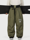 Men's Camden Punk Rivet Street Utility Cargo Snowboard Pants – Baggy Freestyle Fit