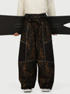 Men's Wild Motion Super Baggy Snow Pants – Multi Pocket Reflective Colorblock Design
