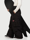 Men's Utility Cargo Baggy Snow Pants – Multi Pocket Street Belt Design