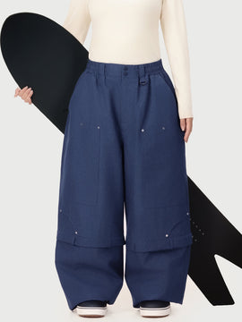 Women's Utility UrbanCraft Cargo Double Knee Snowboard Pants with Rivet-Reinforced Panels