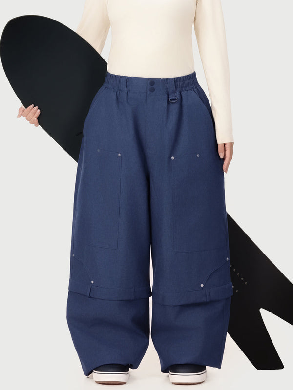 Women's Utility UrbanCraft Cargo Double Knee Snowboard Pants with Rivet-Reinforced Panels
