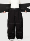 Women's Utility Wild Soul Crew Heavy Stitch Cargo Baggy Fit Snowboard Pants