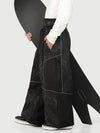 Men's Wild Motion Super Baggy Snow Pants – Multi Pocket Reflective Colorblock Design