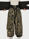 Women's Wild Motion Super Baggy Snow Pants – Reflective Colorblock Multi Pocket Design