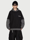 Women's Park Rider 2-in-1 Layered Freestyle Snow Hoodie with Contrast Sleeves