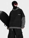 Men's Park Rider 2-in-1 Layered Freestyle Snow Hoodie with Contrast Sleeves