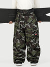 Men's Utility Cargo Baggy Snow Pants – Multi Pocket Street Belt Design