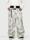 Men's Utility Cargo Baggy Snow Pants – Multi Pocket Street Belt Design