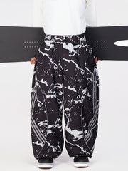 Men's Nightline Reflective Curve Park Baggy Snowboarding Pants