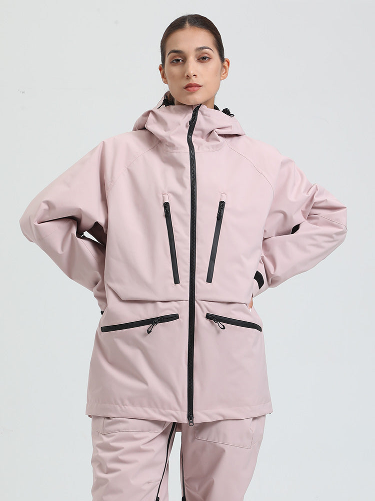 Women's Gsou Snow Durable Mountain Pro All Function Cargo Snow Jacket ...