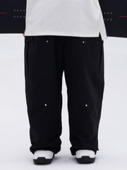 Men's Double Knee Mountain Freestyle Baggy Snow Pants