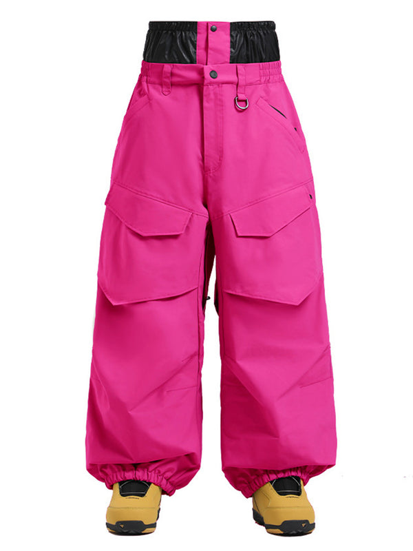 Men's Gsou Snow Urban Slope KneeFlex Cargo Pockets Baggy Snow Pants