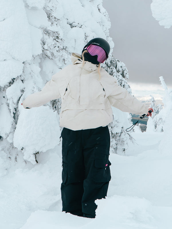 Women's Alpine Freerider Baggy Anorak with Dual Cargo Chest Pockets