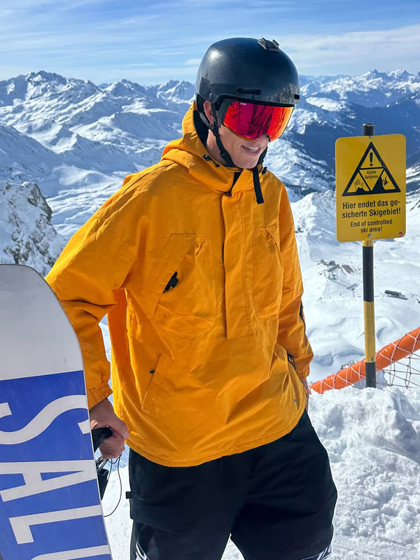 Men's Alpine Freerider Baggy Anorak with Dual Cargo Chest Pockets