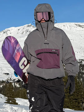 Men's AlpineCruise Baggy Bomber Snowboard Jacket with Cargo Pocket