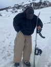 Men's Double Knee Mountain Freestyle Baggy Camo Snow Pants