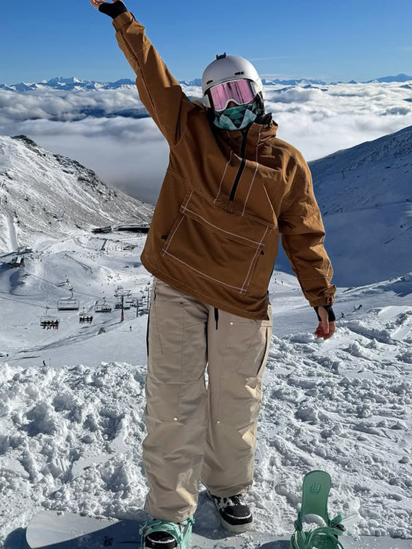 Women's Double Knee Mountain Freestyle Baggy Snow Pants