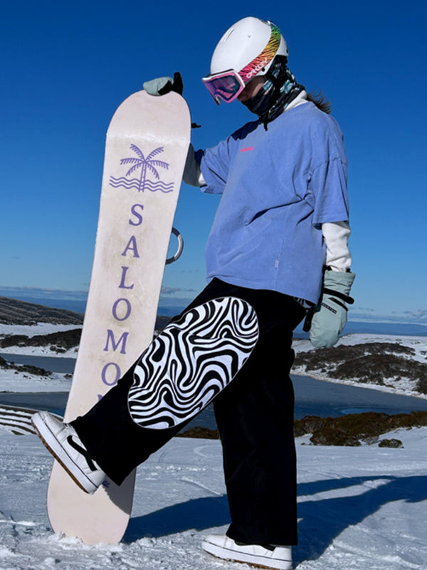 Women's All Weather Reflective Swaggy Graphic Cargo Snow Pants