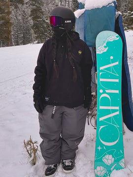Women's Mountain Expedition Baggy Snow Pants with Side Cargo Pockets